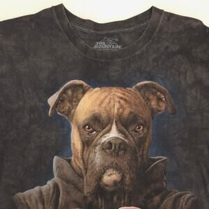 The Mountain Boxer Crew Neck Graphic T Shirt Mens Size Extra Large XL Black